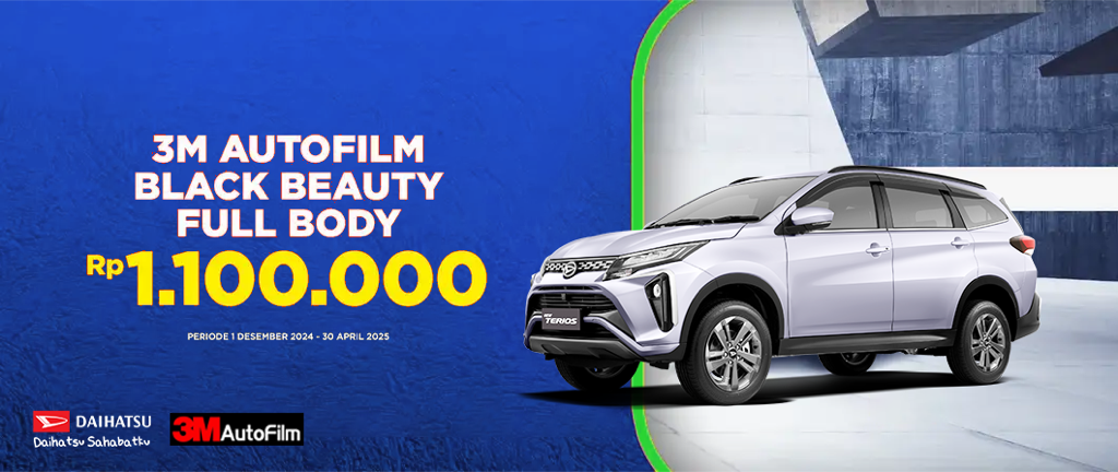 3M AUTOFILM BLACK BEAUTY FULL BODY Rp 1.100.000